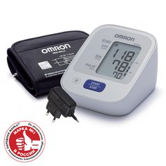 Тонометр OMRON M2 Basic с адаптером и универсальной веерообразной манжетой Easy Cuff (22-42 см)